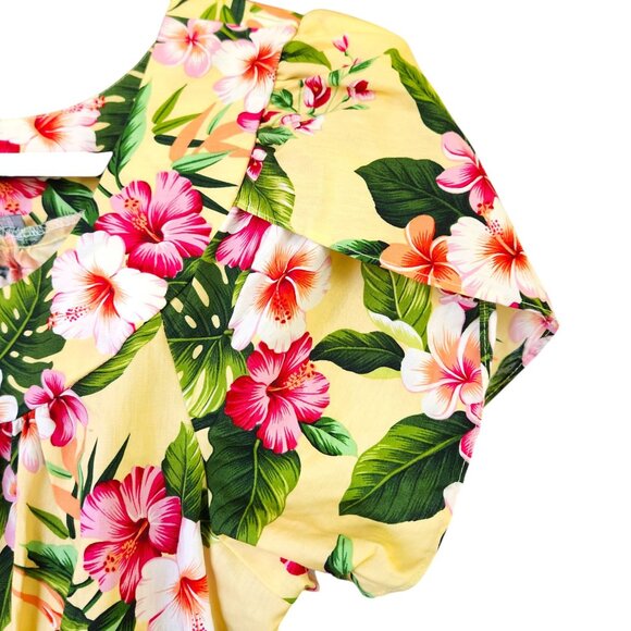 Authentic Hawaiian Hibiscus Dress Miu Miu Made in Hawaii Size Small NEW w/Tag - Picture 8 of 12